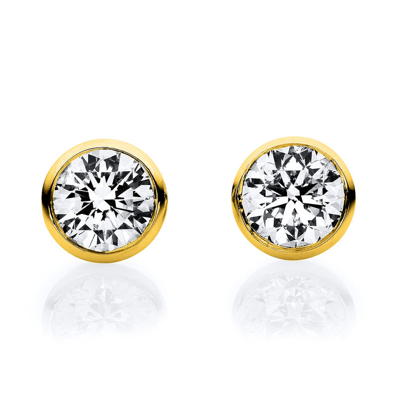 Ear studs frame 18 kt GG V-frame