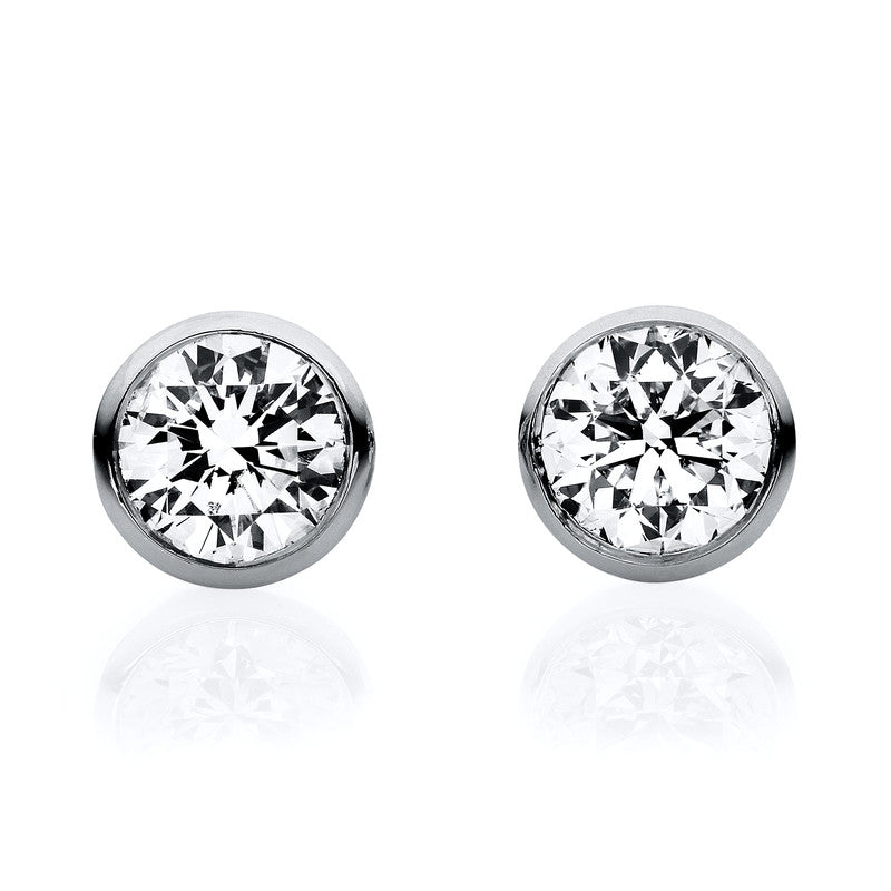 Ear studs frame 18 kt WG V frame