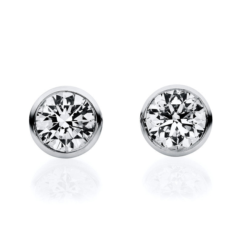 Ear studs frame 18 kt WG V frame