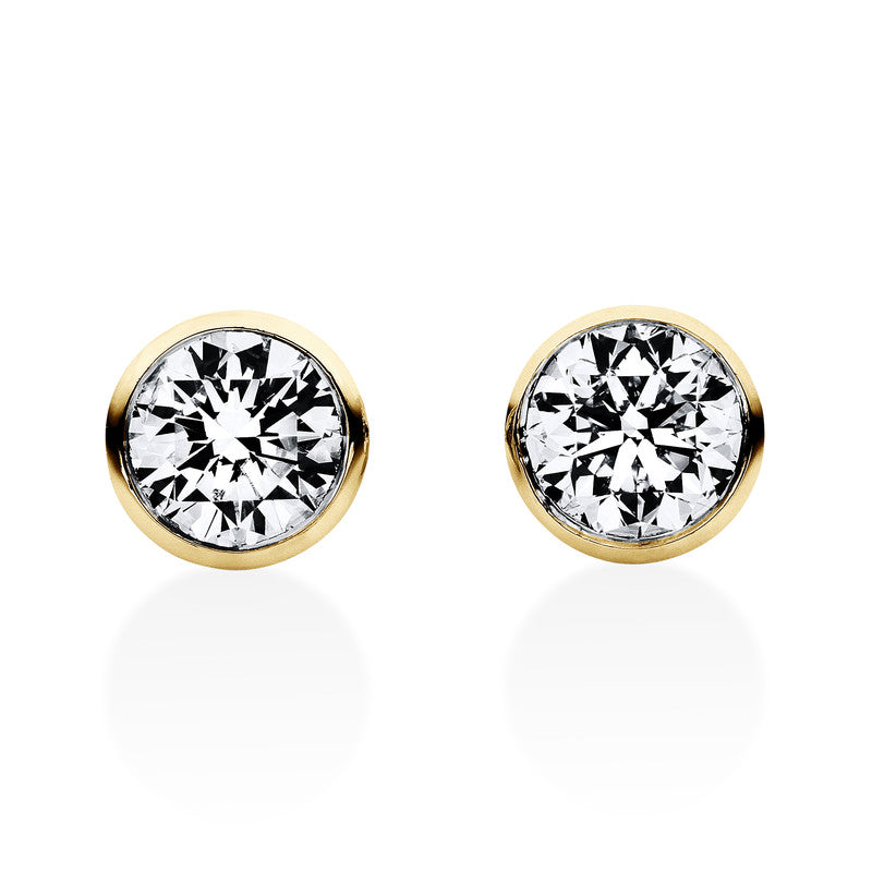 Ear studs frame 18 kt GG V-frame