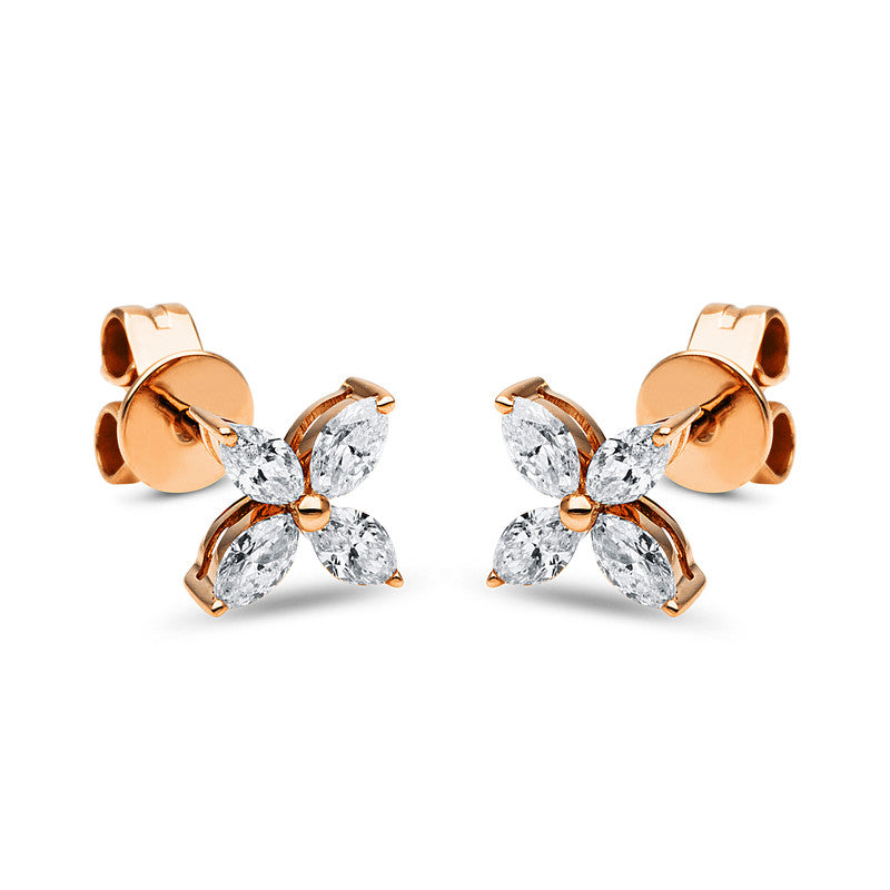 Ear studs 14 kt rose gold