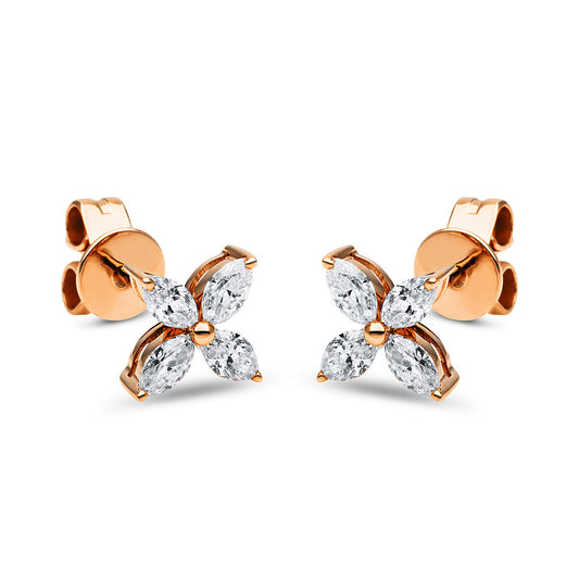 Ear studs 14 kt rose gold