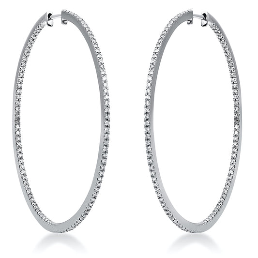 Hoop Earrings 18kt WG