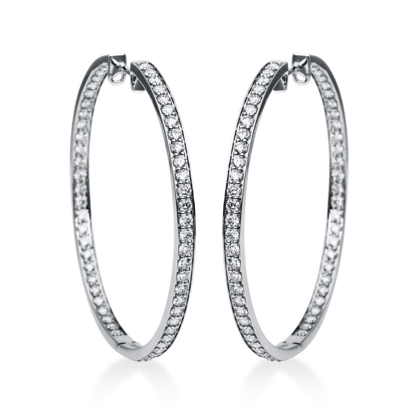 Hoop Earrings 18kt WG