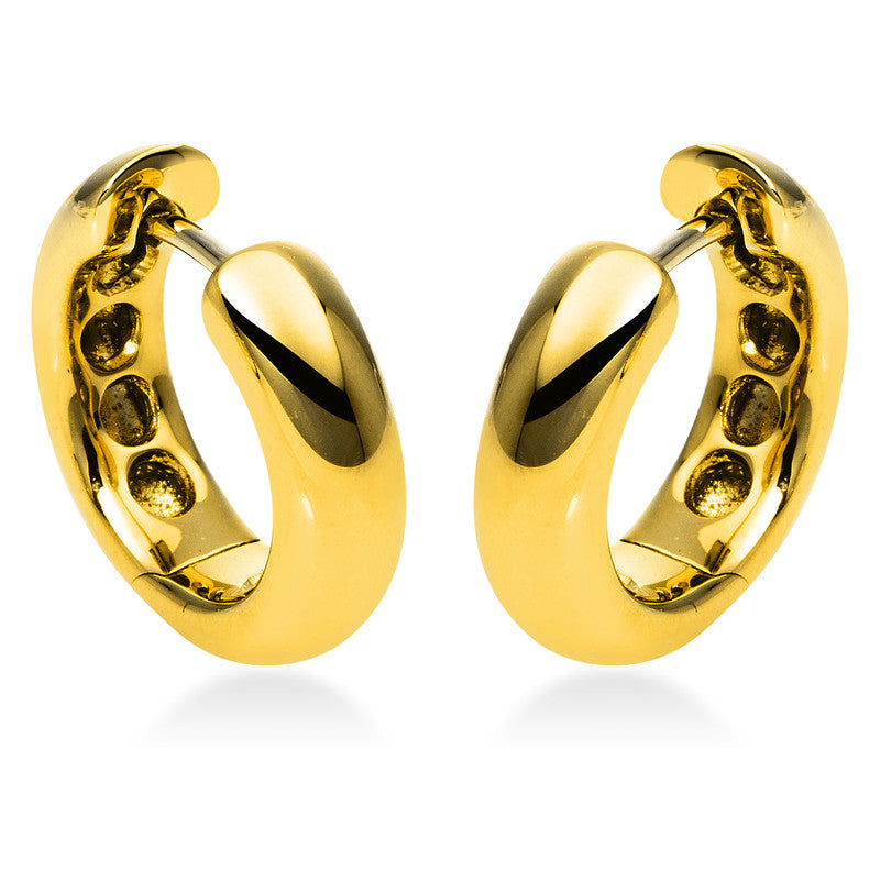 Hoop earrings 18 kt gold