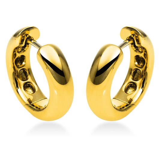 Hoop earrings 18 kt gold