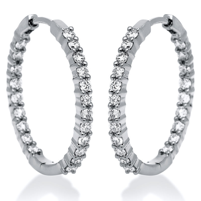 Hoop Earrings 18kt WG