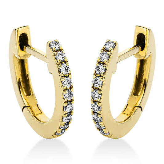 Hoop earrings 18 kt gold