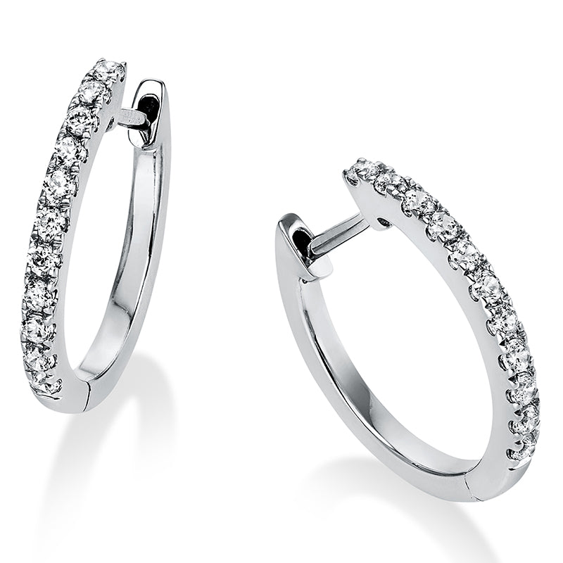 Hoop earrings 950 pt platinum