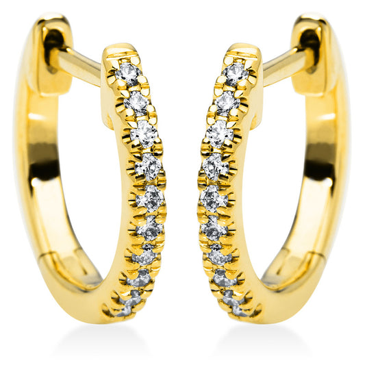 Hoop earrings 18 kt gold