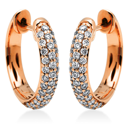 Hoop earrings 18 kt gold