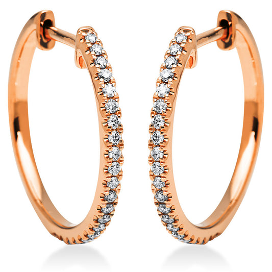 Hoop earrings 18 kt gold