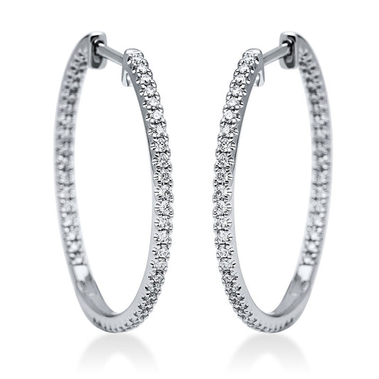 Hoop Earrings 18kt WG