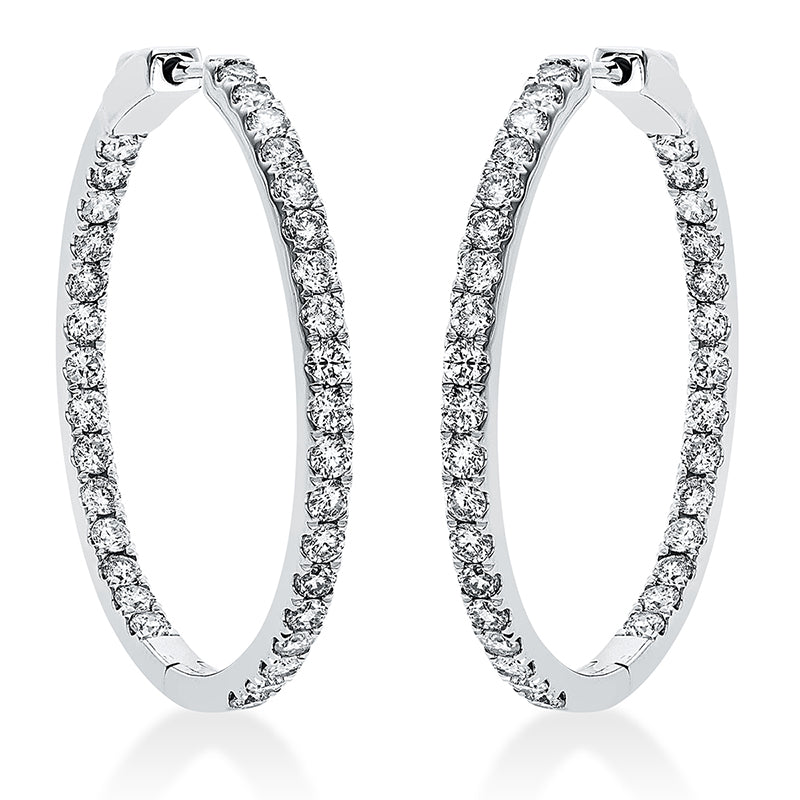 Hoop Earrings 18kt WG