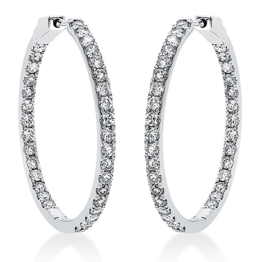 Hoop Earrings 18kt WG