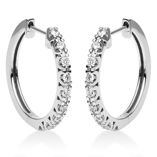 Hoop Earrings 18kt WG