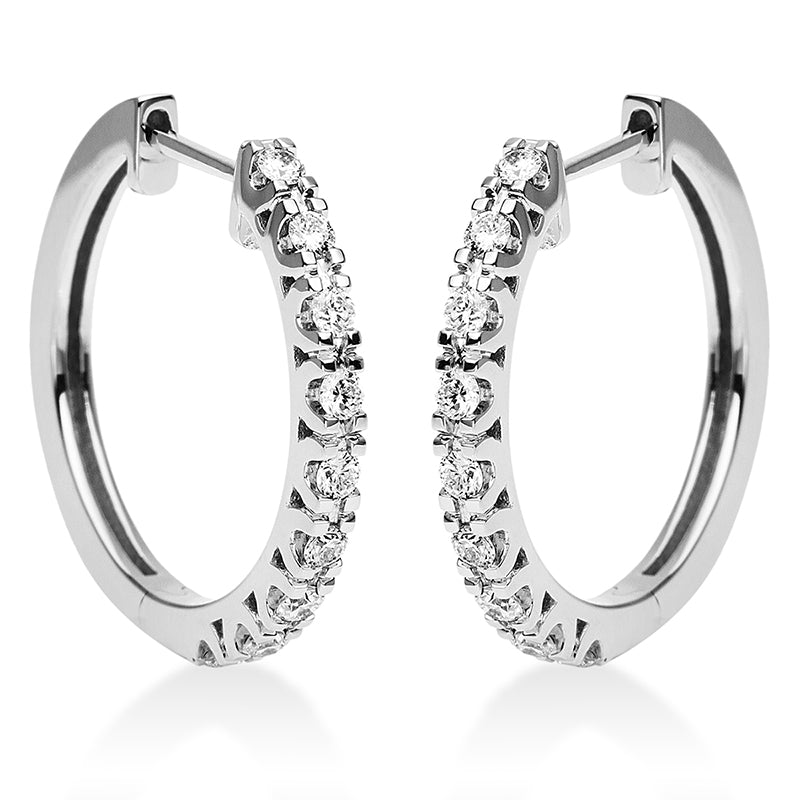 Hoop Earrings 18kt WG