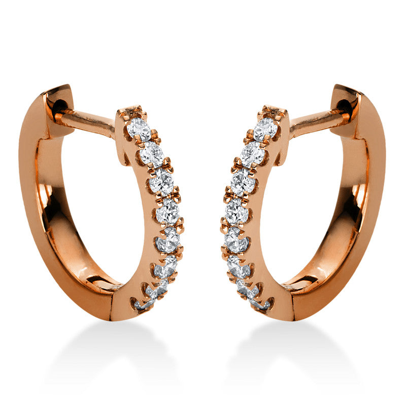 Hoop earrings 18 kt gold