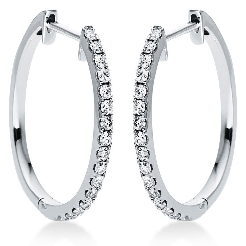 Hoop Earrings 18kt WG