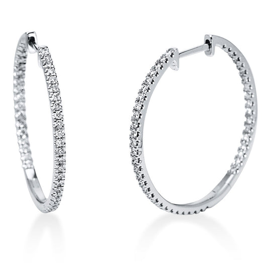 Hoop Earrings 18kt WG