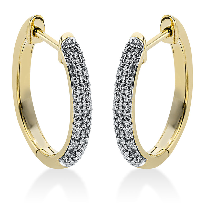 Hoop Earrings 14 kt GG