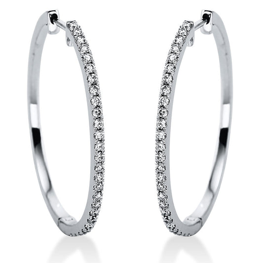 Hoop Earrings 18kt WG