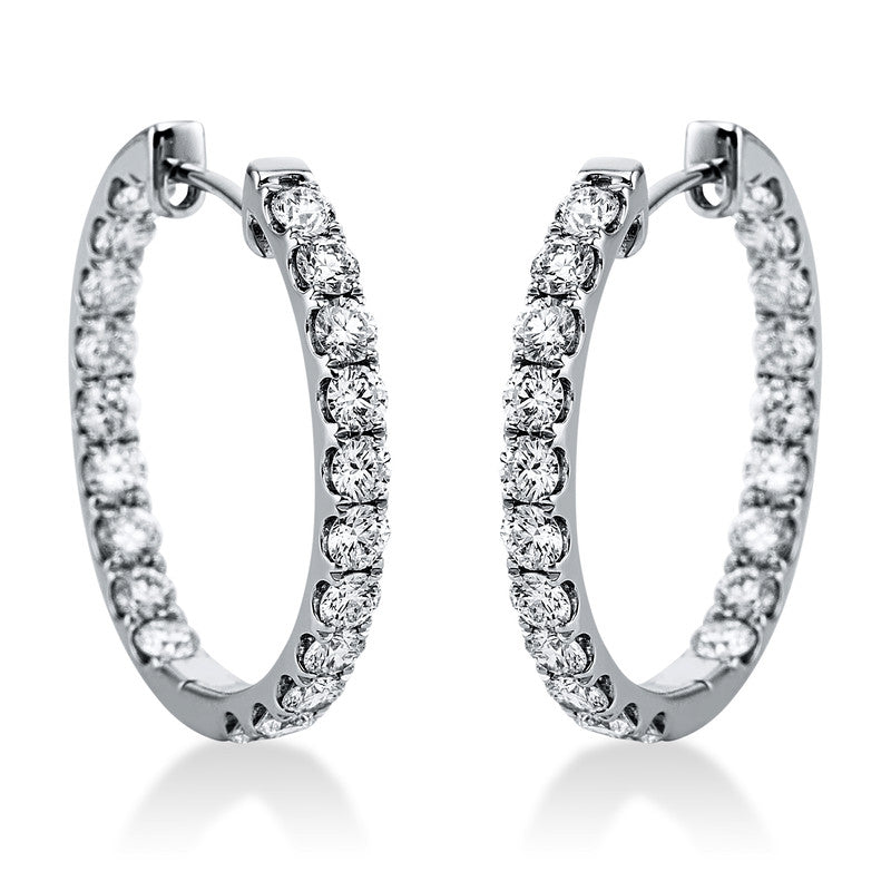 Hoop Earrings 18kt WG