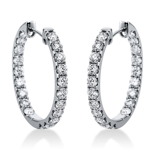 Hoop Earrings 18kt WG