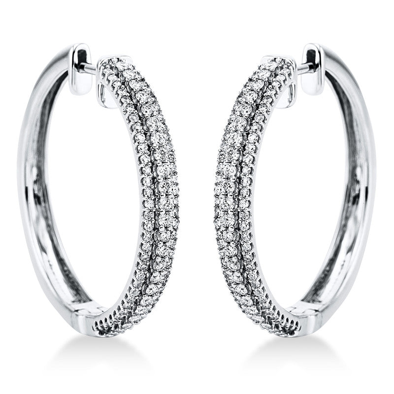 Hoop Earrings 18kt WG