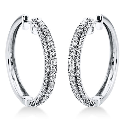 Hoop Earrings 18kt WG