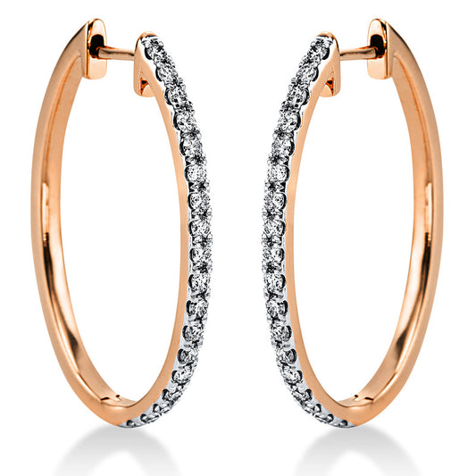 Hoop earrings 18 kt gold