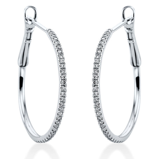 Hoop Earrings 18kt WG