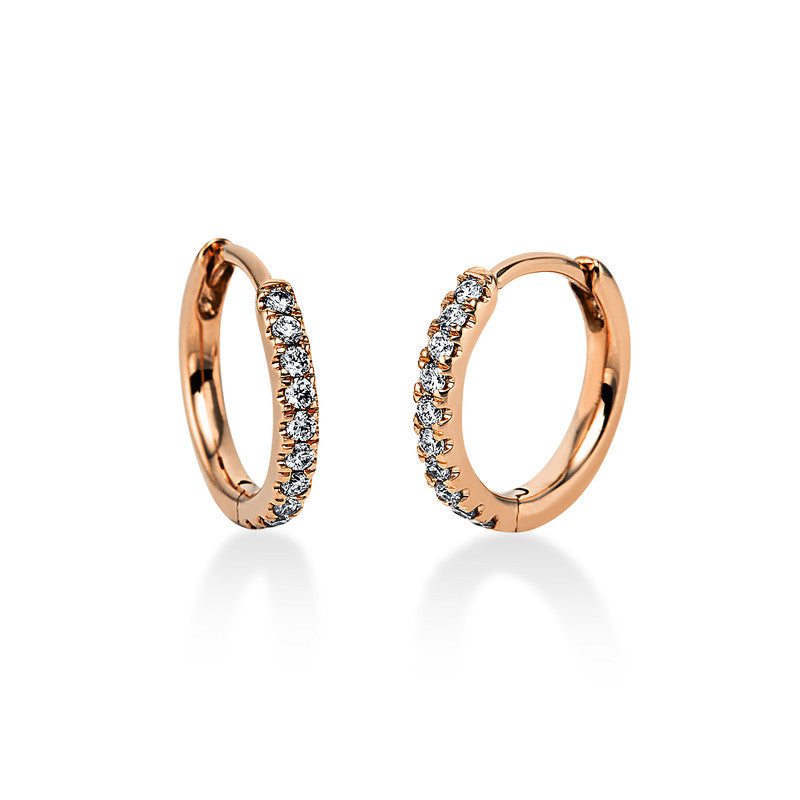 Hoop earrings 18 kt gold