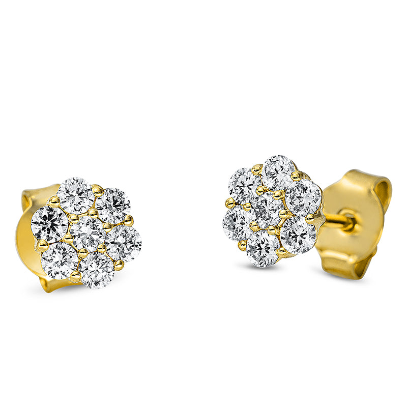 Ear studs 18 kt gold