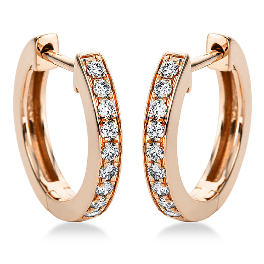 Hoop earrings 18 kt gold