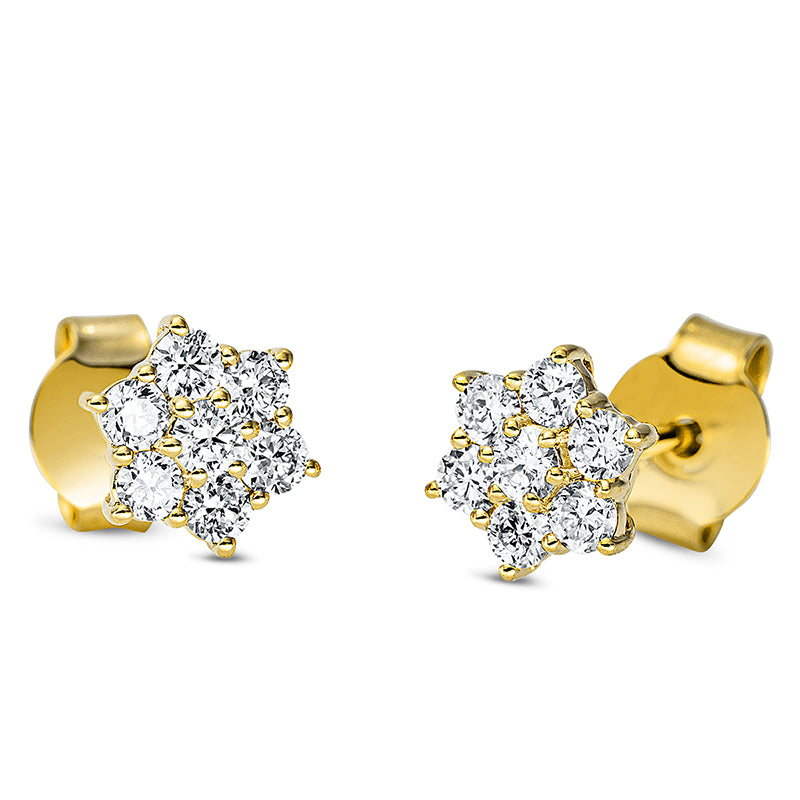 Ear studs 18 kt gold