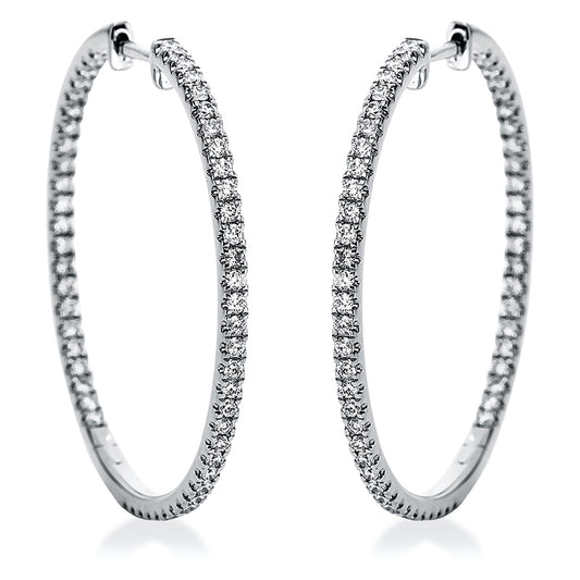 Hoop Earrings 18kt WG