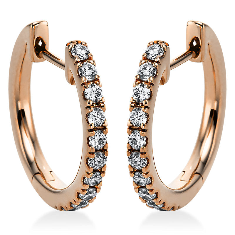 Hoop earrings 18 kt gold