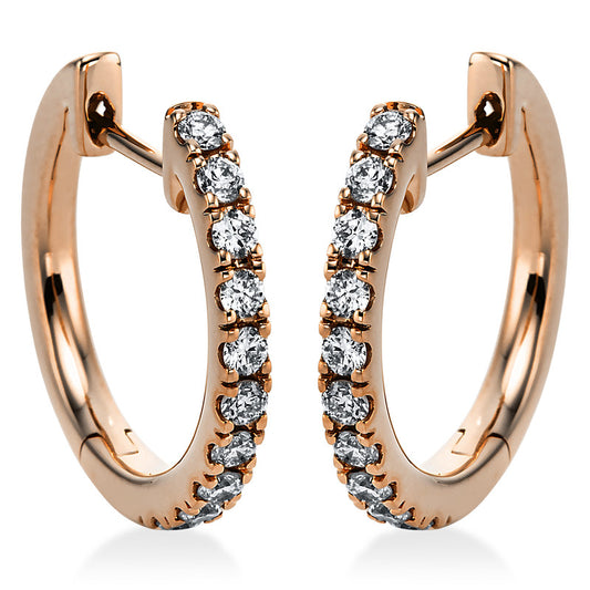 Hoop earrings 18 kt gold