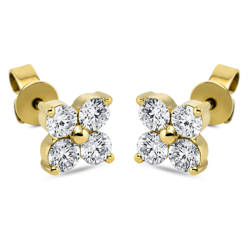 Ear studs 18 kt gold