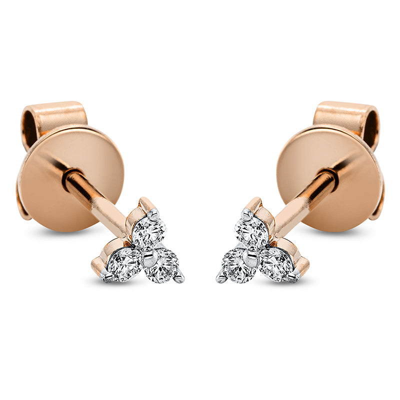 Ear studs 18 kt RG+WG