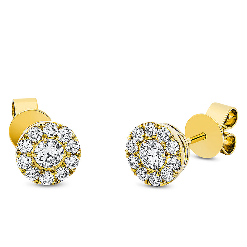 Ear studs 18 kt gold