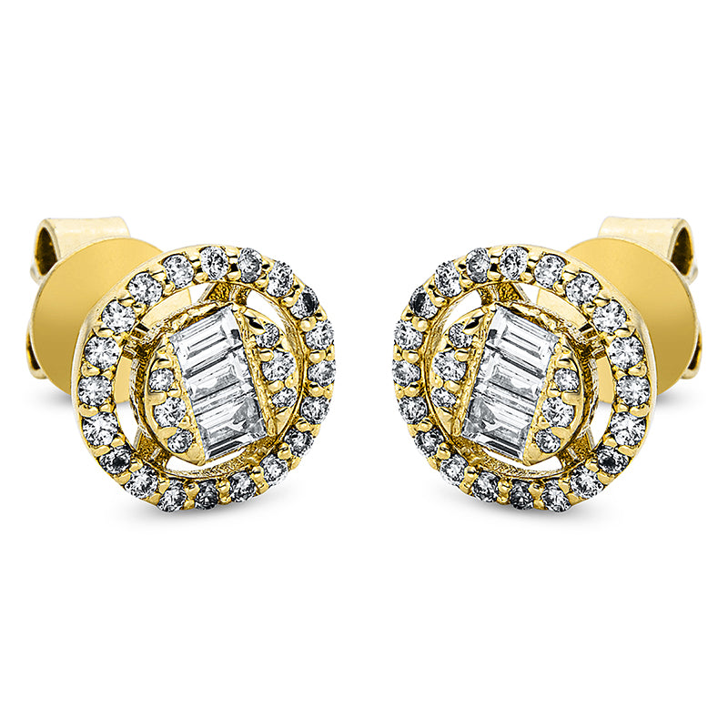 Ear studs 18 kt gold