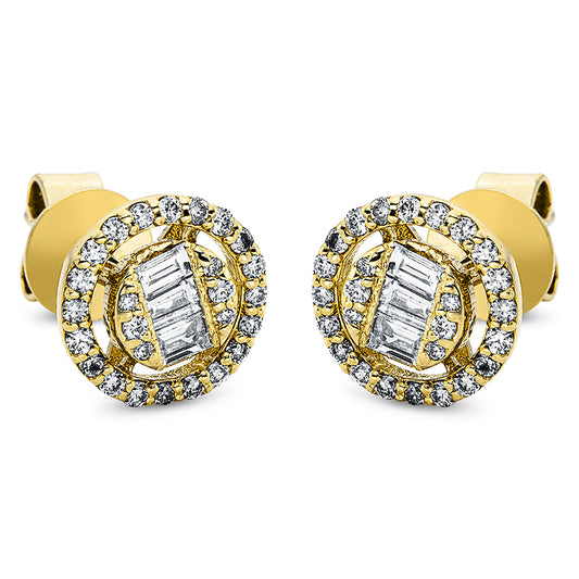 Ear studs 18 kt gold