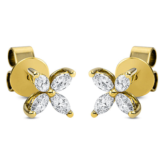 Ear studs 18 kt gold