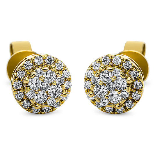 Ear studs 18 kt gold