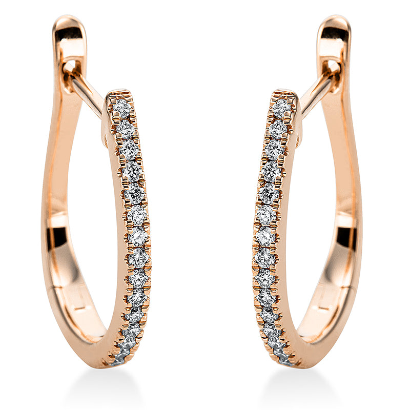 Hoop earrings 18 kt gold