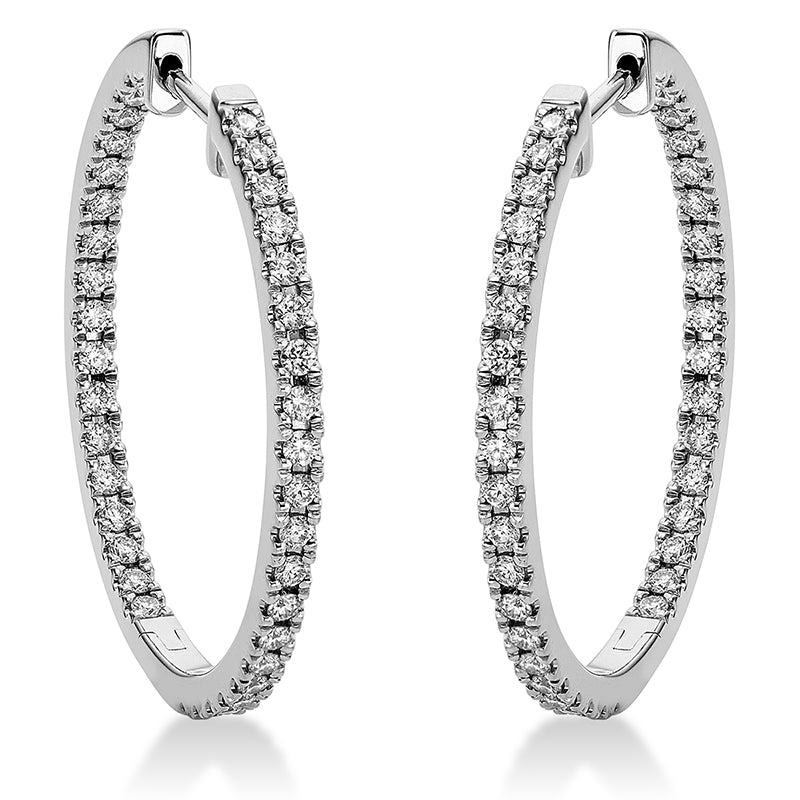 Hoop Earrings 18kt WG