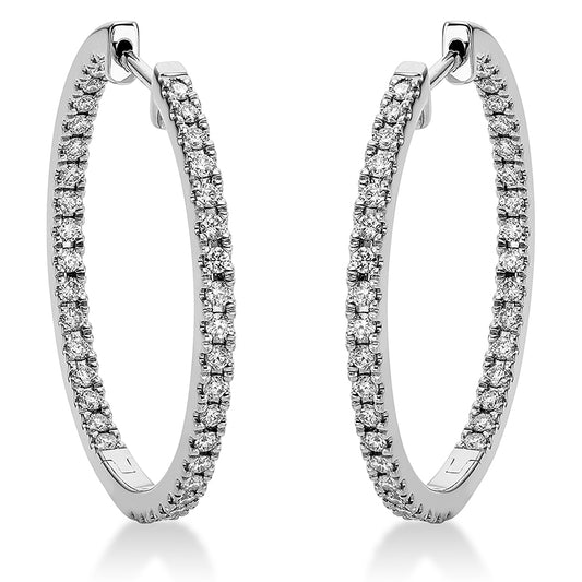 Hoop Earrings 18kt WG