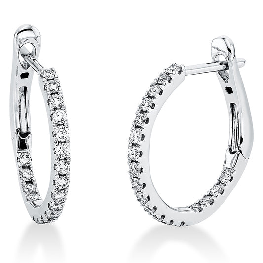 Hoop Earrings 18kt WG